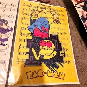 Sheet music poster-Duckatales /retro Pacman